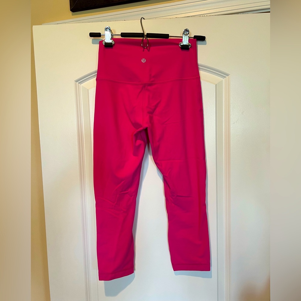 lululemon athletica Pink Capri Leggings High Waist Stretch